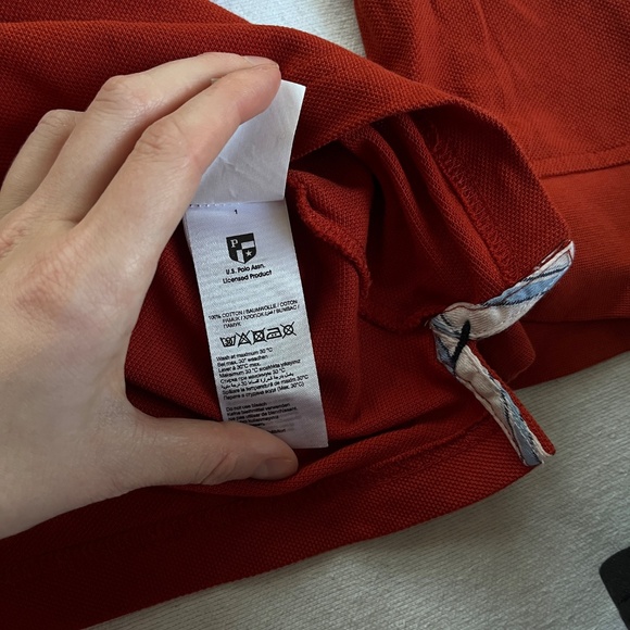 Orange Long-Sleeve Polo – XL – Like New – Unisex - Picture 4 of 5